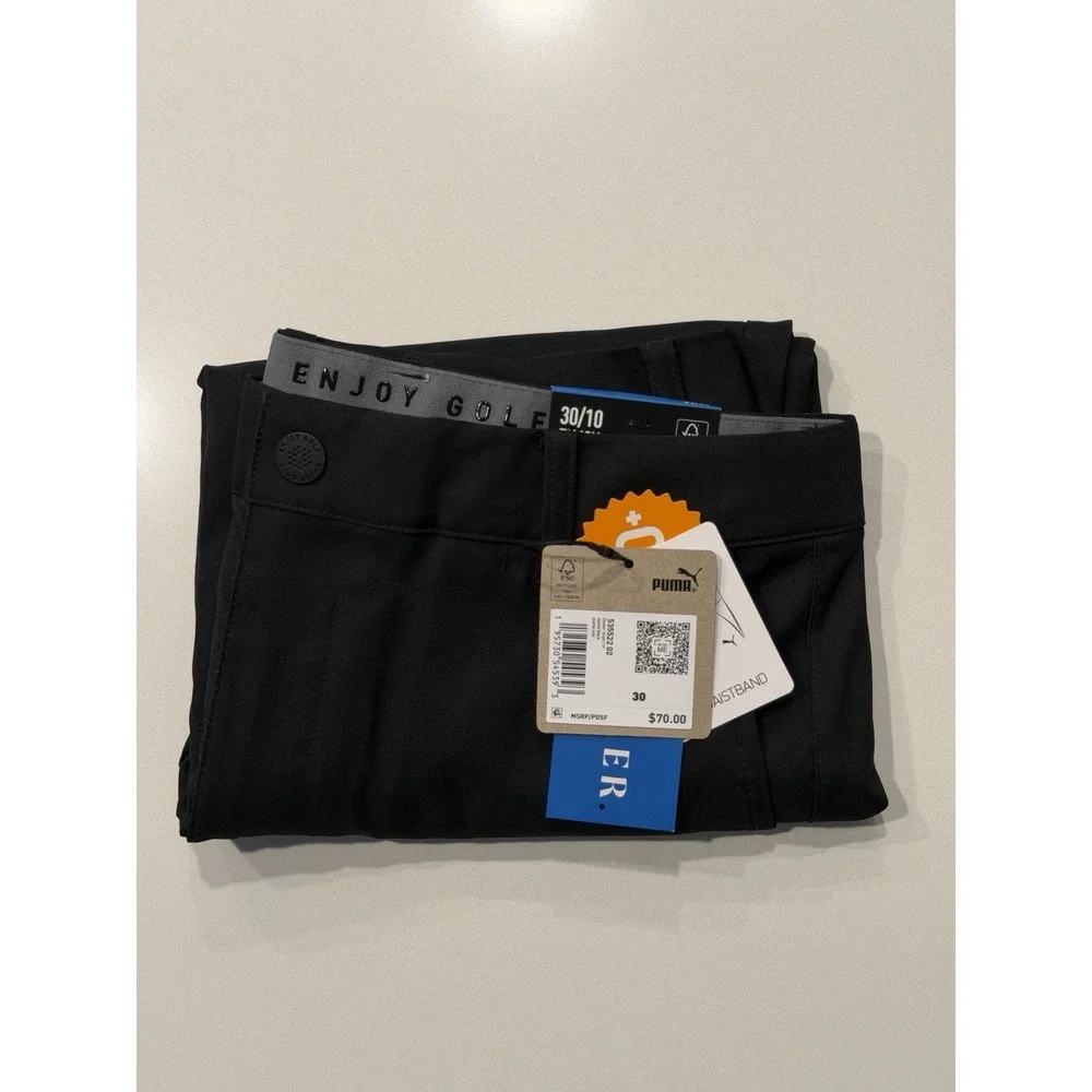 Puma Dealer 10 Golf Shorts Puma Black 53552202 Mens Waist 30 NWT